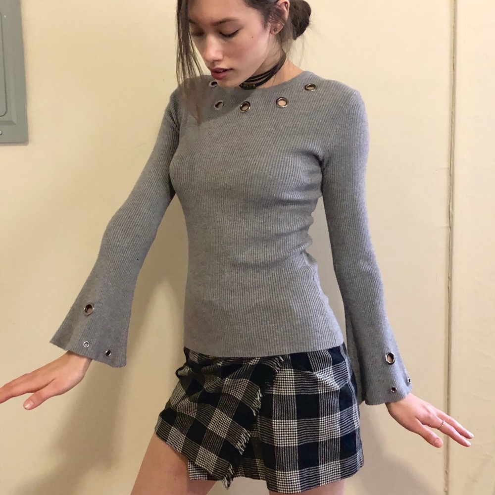 SHOP CLOSING Funky Gray Top